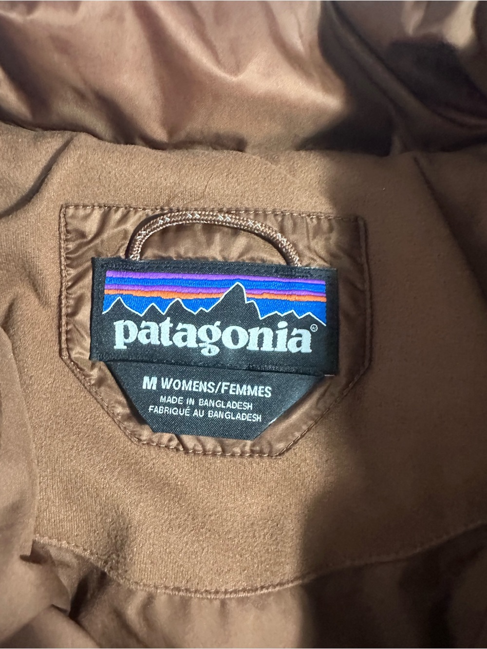 Patagonia brown quilted down filled puffer jacket women’s medium - Picture 7 of 11